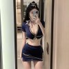 Sexy Airline Stewardess Costume Set - Seductive Skirt & Top Outfit for Nightclub, Cosplay & Party Wear