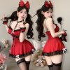 Sensual Maid Costume Lingerie Set - Pure & Tempting Sleepwear for Flirty At-Home Romance