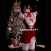 Chu Rui Christmas Sexy Lingerie Set - Removable Bra Sleepwear for Small Bust, Holiday Costume Outfit