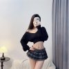 Cute Schoolgirl JK Lingerie Set - Sheer Sweater & Micro Skirt Outfit for Women