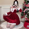 Golden Night Sexy Lingerie Set for Plus Size Women - Christmas, Halloween & New Year Costume Outfit