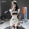Plus Size Sexy Maid Costume - Seductive Lingerie Set, No-Remove Erotic Uniform for Role Play & Passionate Nights