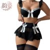 Pure & Spicy Women's Summer Lingerie Set – Sexy Bow Bikini Sleepwear Outfit for Adults