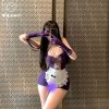 Seasonal Lingerie Set - Tear-Away Sheer Maid Costume with Open-Crotch Design for Playful Intimacy