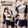 Seductive Sailor Uniform Set for Women - Pure & Tempting Schoolgirl JK Outfit, No-Remove Passion Lingerie