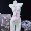 Genuine Yun Sensual Bondage Bodysuit - Sexy Rope Lingerie Set with Pure-Allure SM Uniform for Women