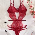 Lace Sheer Bodysuit for Women - Sexy European Style Erotic Lingerie, Ultra-Feminine Full-Lace Intimate Wear