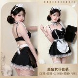 Black +037 white stockings