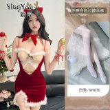 0936 Red + White Stockings