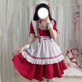 103 Red [Skirt + Apron + Bracelet + Leg Ring + Necklace + Headdress]