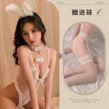 White + 166 white suspender stockings