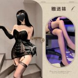 Black + black stockings