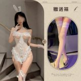 White + white stockings