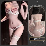 Burgundy [wine red] + white stockings