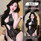 Image color + 2375 black headdress + 3059 black stockings
