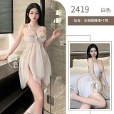 2419 - White Panel Nightgown