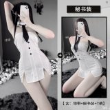 White + black skirt + 3042 black