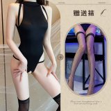 Black + Black Fishnet Stockings