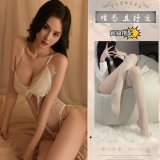 White + white fishnet stockings