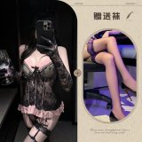 Black + black stockings