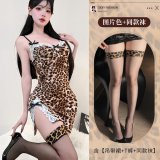 Image color + 3413 leopard print stockings