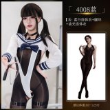 4008 Blue Suit + [4403 Black Glossy Bodysuit]