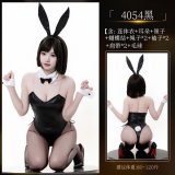 4054 Bunny Girl Outfit [Onesie + Ears + Collar + Bow + 2 Sleeves + 2 Ropes + Pom-Pom]