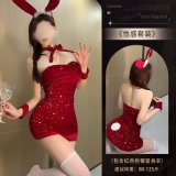4065 Red [Hip-hugging bodysuit + bunny ears]