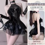 4076 Black Little Devil [Dress + Necklace + T-shirt]
