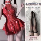 4076 Red Little Devil [+S3 Flat-Chested Stockings]