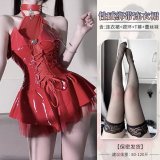4076 Red Little Devil [+S1 Black Stockings]