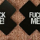 4108 Black + Cross-shaped Breast Pads