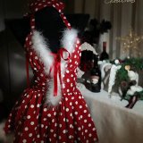 Christmas dress 4298 [with fur trim on the chest]