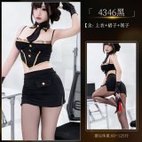 Set 4346 [Top + Skirt + Collar]