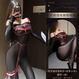 4367 Bondage Uniform [Glossy Bodysuit + Leather Pearl Set]