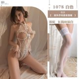 White + white stockings