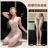 White + white stockings