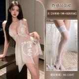 White + white stockings