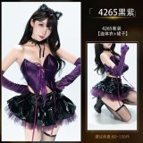 4691 Purple Set [Jumpsuit + Skirt]