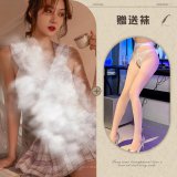 Picture set + white open-crotch socks