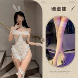 White + white stockings