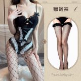 Black + 506 lace fishnet stockings (black)