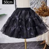Four-layer gauze support, 50cm, black.