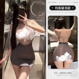 6921183361594 Gray [Bodycon Skirt + T-shirt]