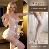 White + white stockings
