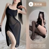 Black + black stockings