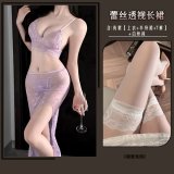 Light purple + white stockings