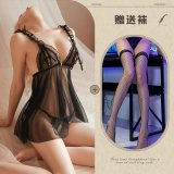 Black + Black Fishnet Stockings