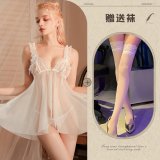 White + white stockings