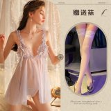 Light purple + white stockings